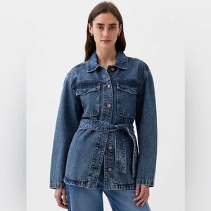 GAP belted denim jacket